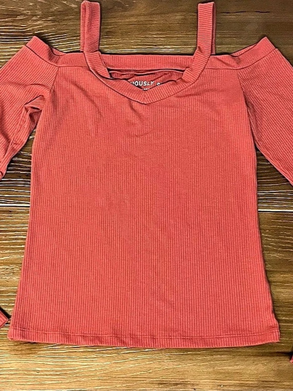 Seriously Soft Pink Cold Shoulder Long Sleeve Top